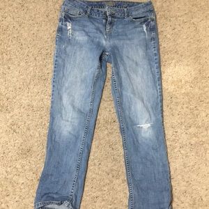 low rise vera wang mom jeans